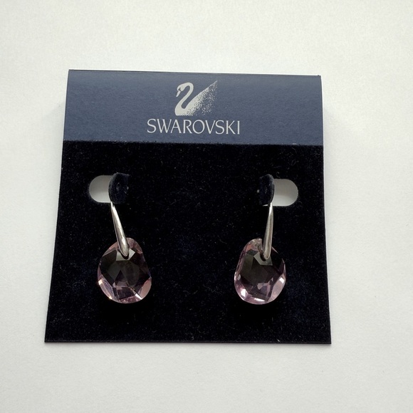 Swarovski Pink Crystal Earrings - Picture 5 of 8